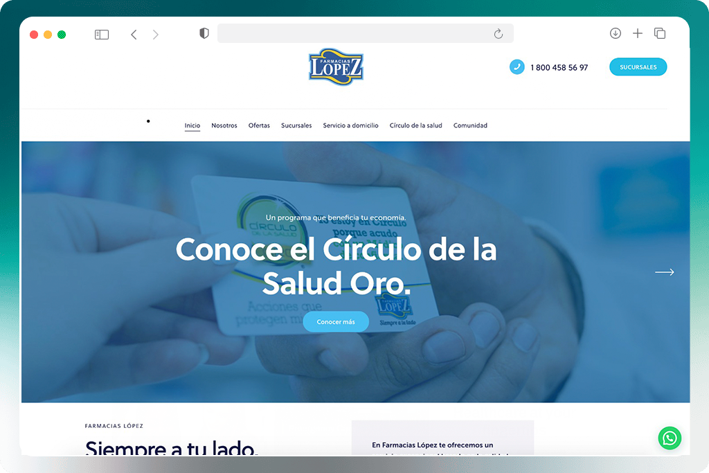 Diseño Web para Farmacias López