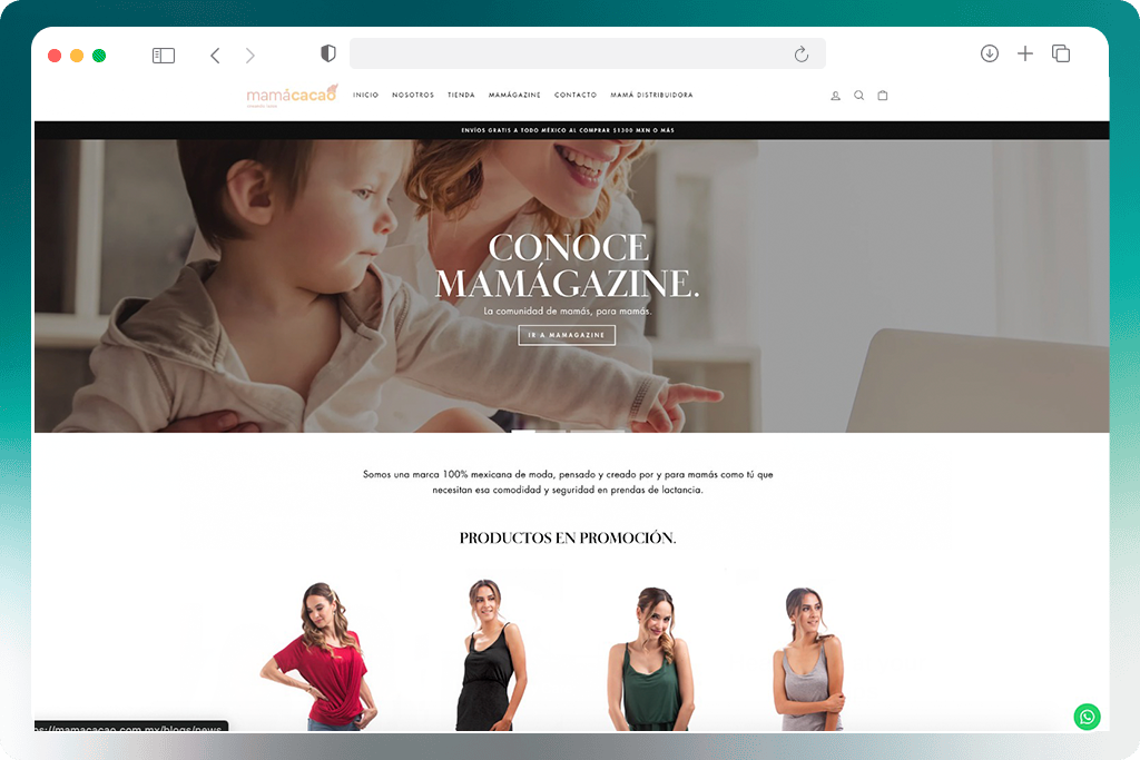 Diseño Web para Mamá Cacao