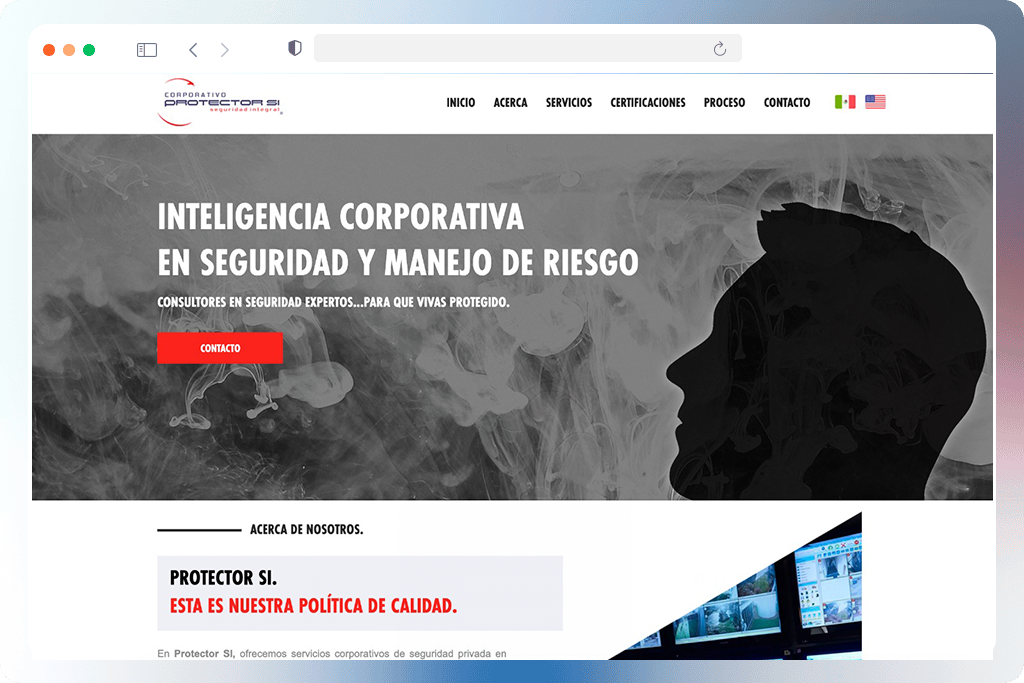 Diseño Web para Protector SI